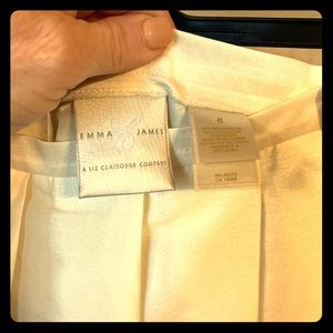 Cream long semi formal skirt